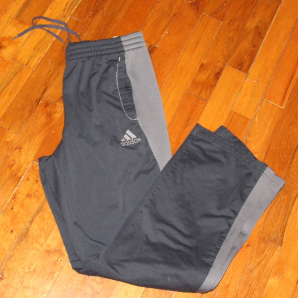 Charcoal & Gray Adidas Sweatpants
